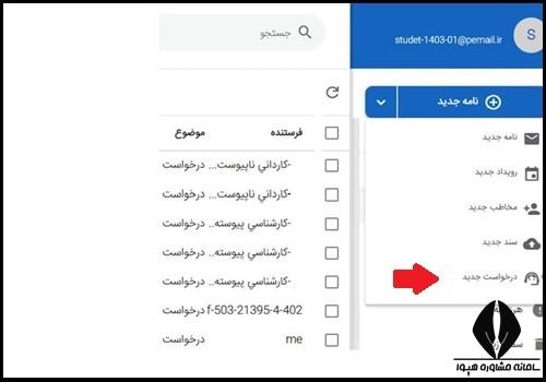 مراحل ارسال درخواست در سایت حامی